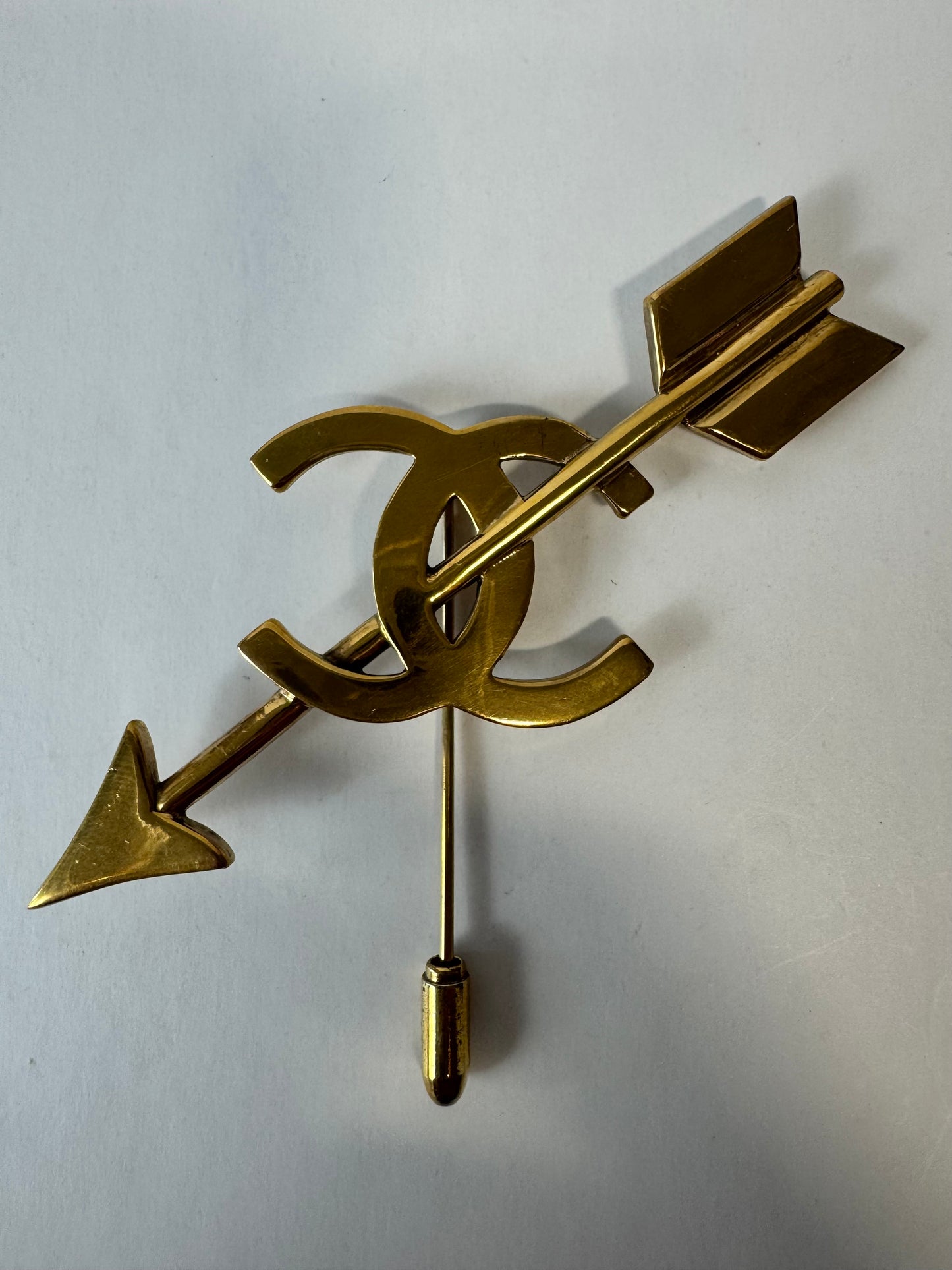 Chanel 1990 Bow And Arrow Pin Brooch