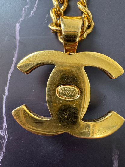 Rare Chanel Double Turnlock Necklace 1997
