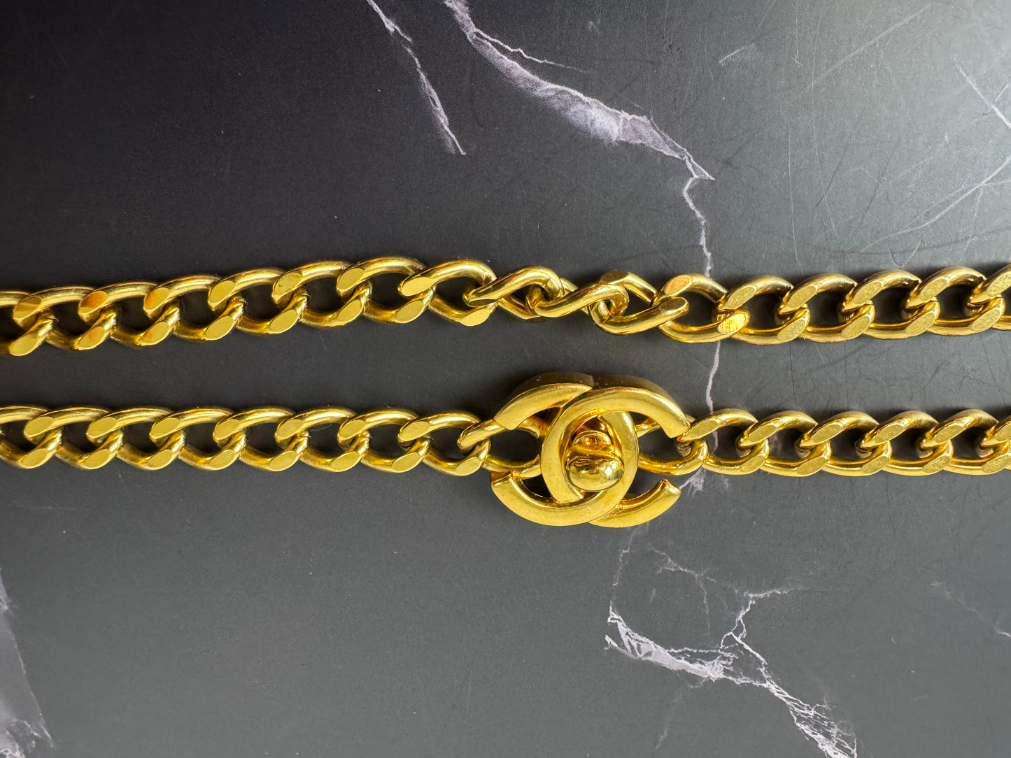 Rare Chanel Double Turnlock Necklace 1997