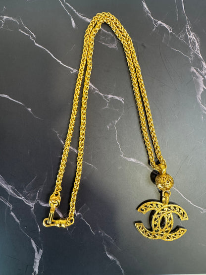 Chanel COCO Vintage Pendant Necklace  1995