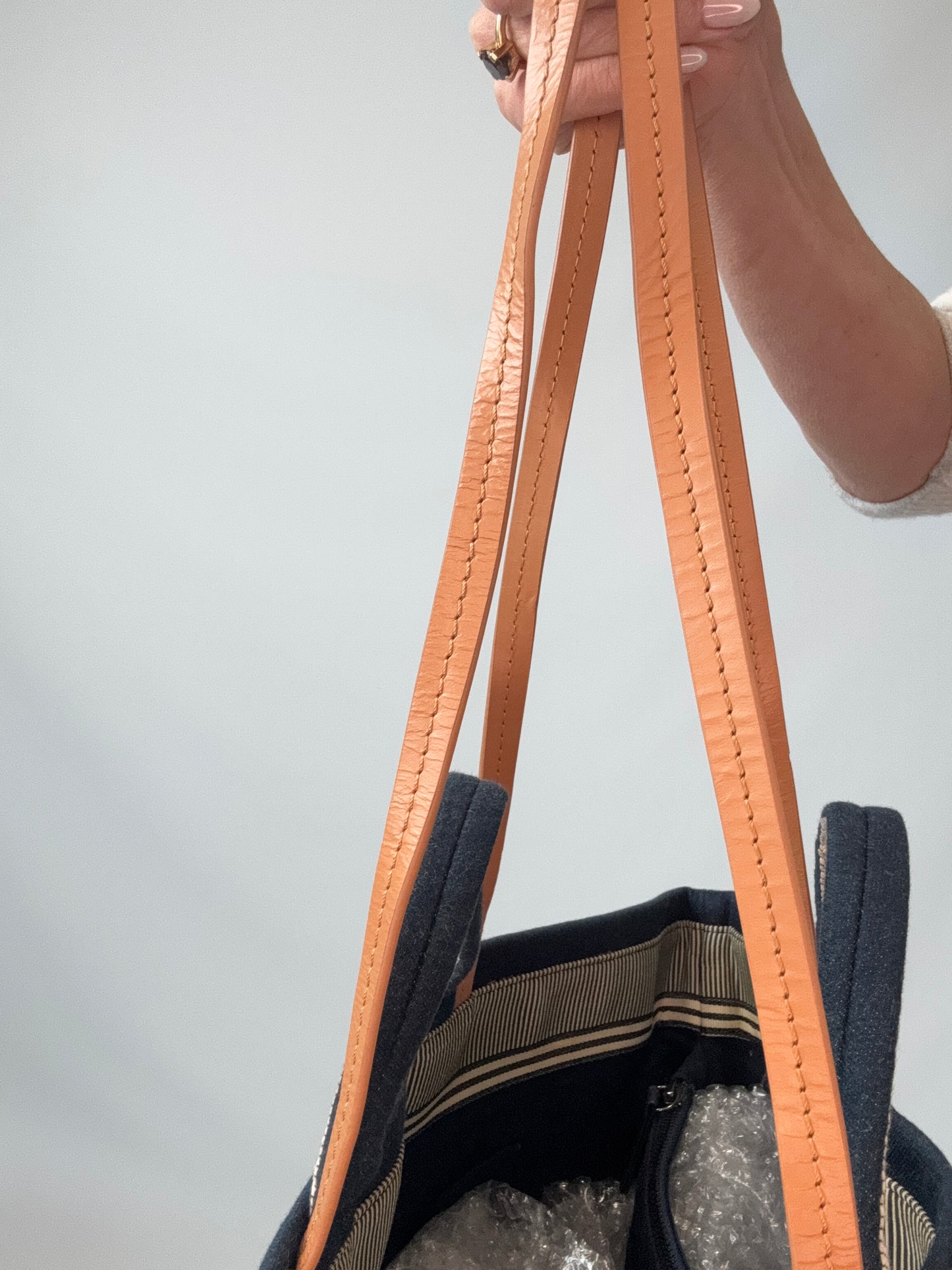 Chanel Denim Large Shopping Tote