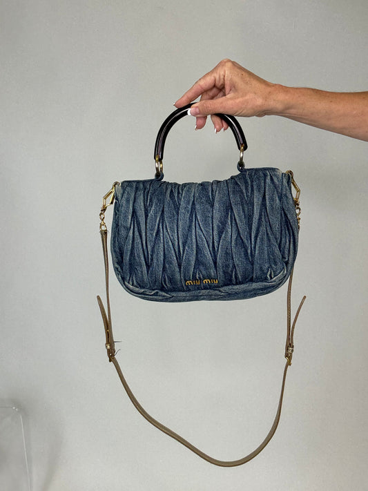 MiuMiu Rare Vintage Denim Two Way Bag