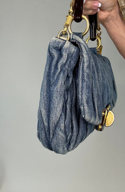 MiuMiu Rare Vintage Denim Two Way Bag