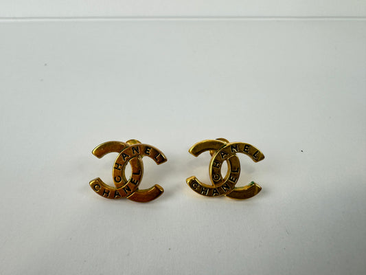 Chanel Vintage Coco Mark Earrings