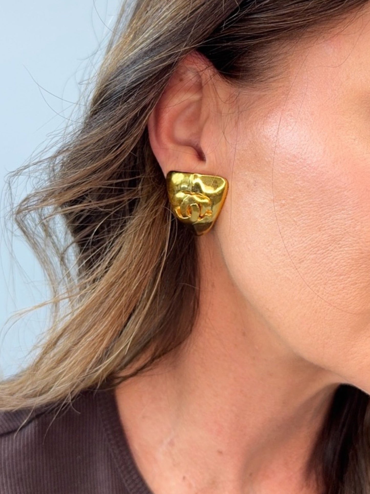 Chanel Triangel COCO Earrings