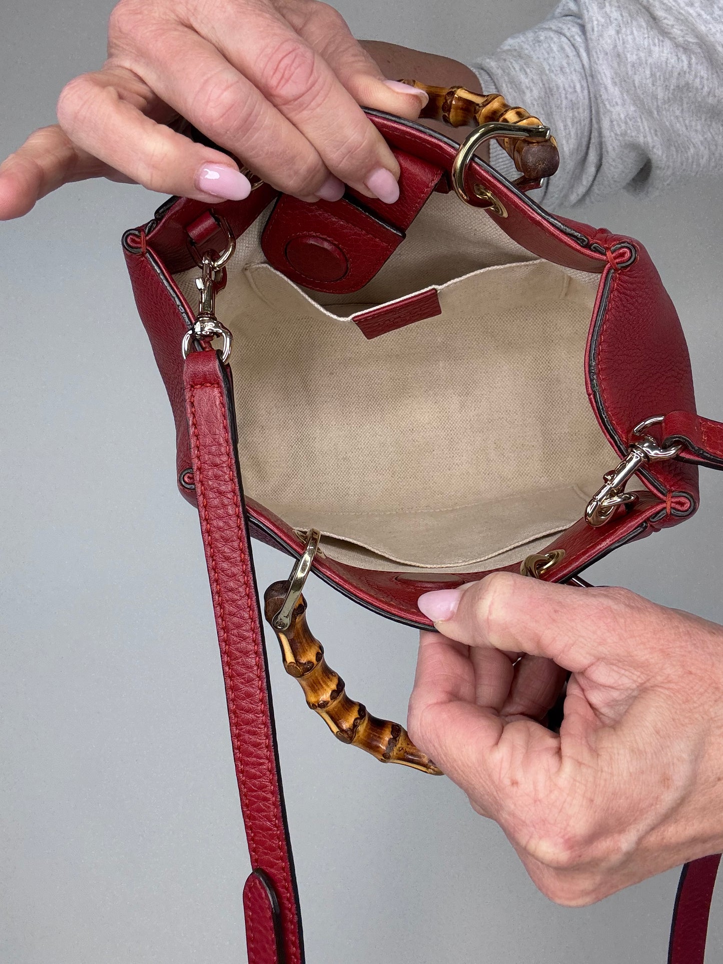 Gucci Small Bamboo ShoppingTote