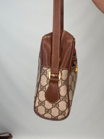 Gucci Sherry Line Supreme Crossbody- Vintage Brown
