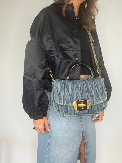 MiuMiu Rare Vintage Denim Two Way Bag