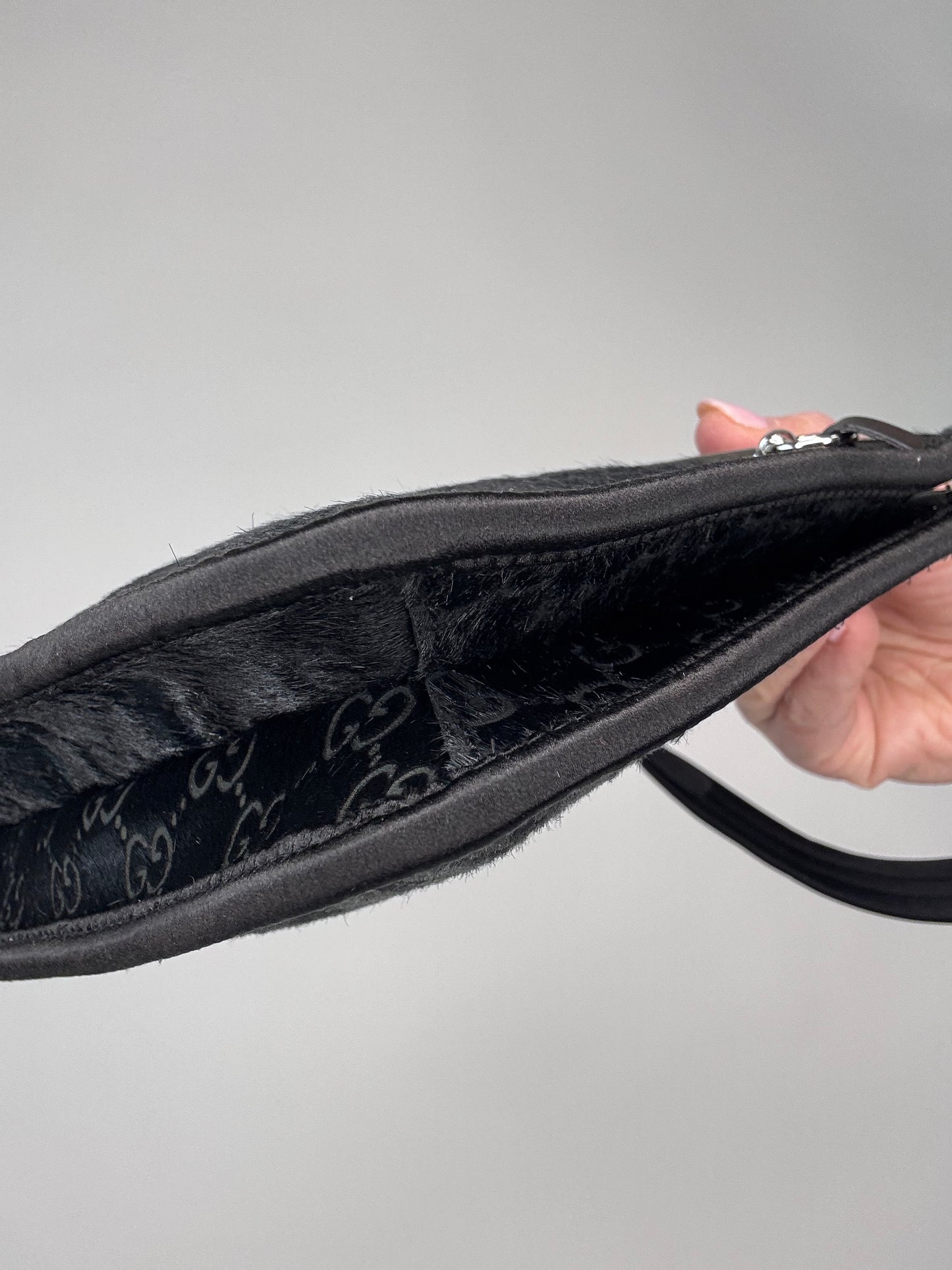 Gucci Slim Horse bit Pony Hair Bag