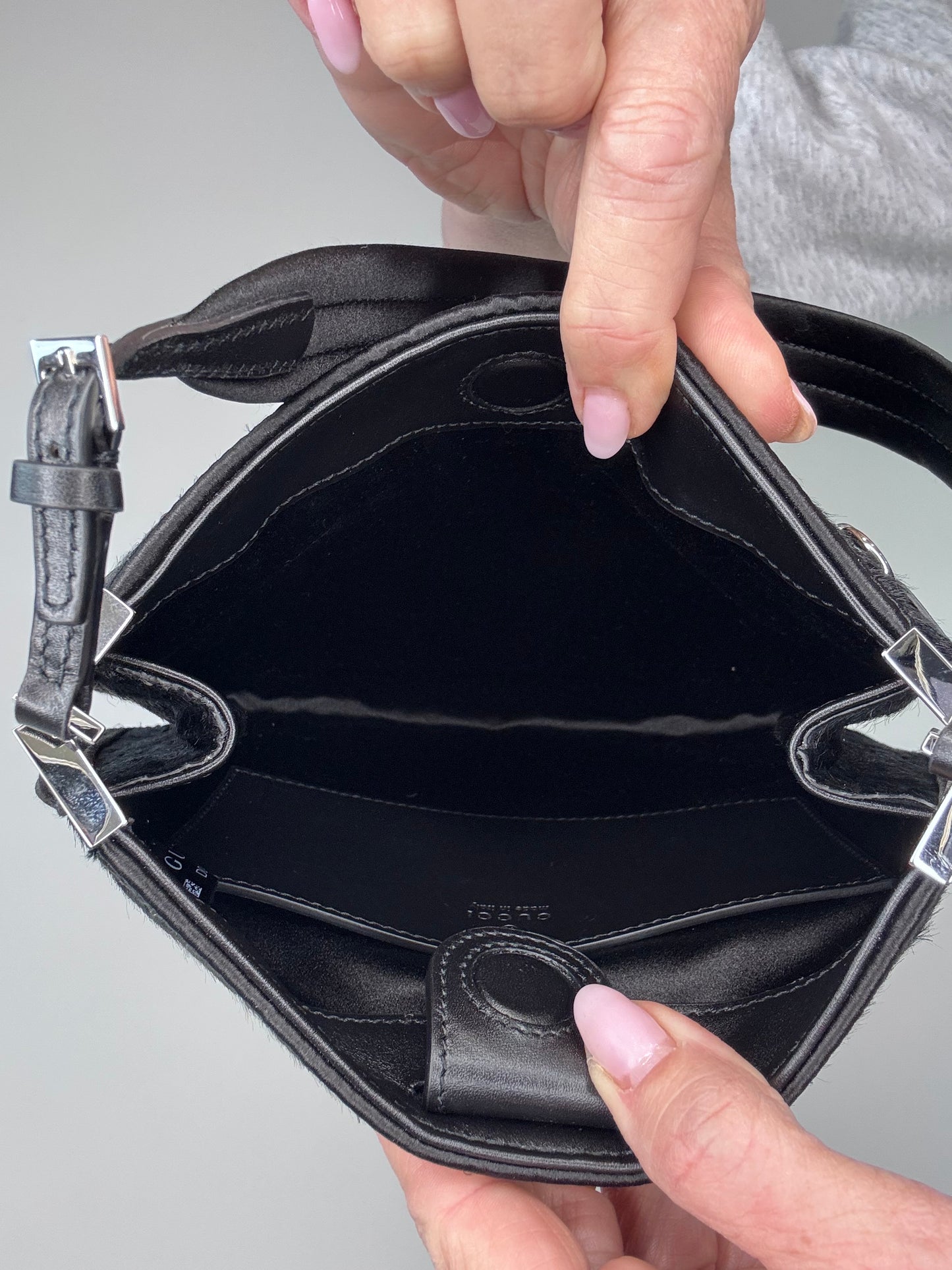 Gucci Slim Horse bit Pony Hair Bag