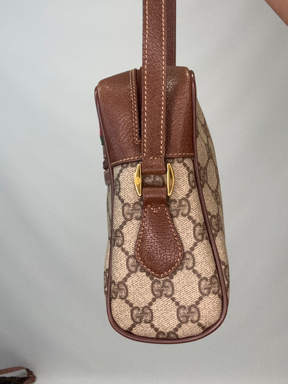 Gucci Sherry Line Supreme Crossbody- Vintage Brown