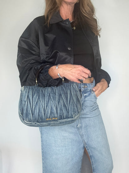 MiuMiu Rare Vintage Denim Two Way Bag