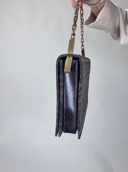 Fendi Zucca Rare Spalmati Tabacco Bag