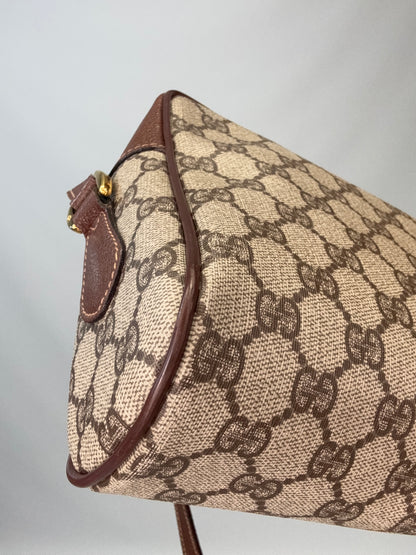 Gucci Sherry Line Supreme Crossbody- Vintage Brown