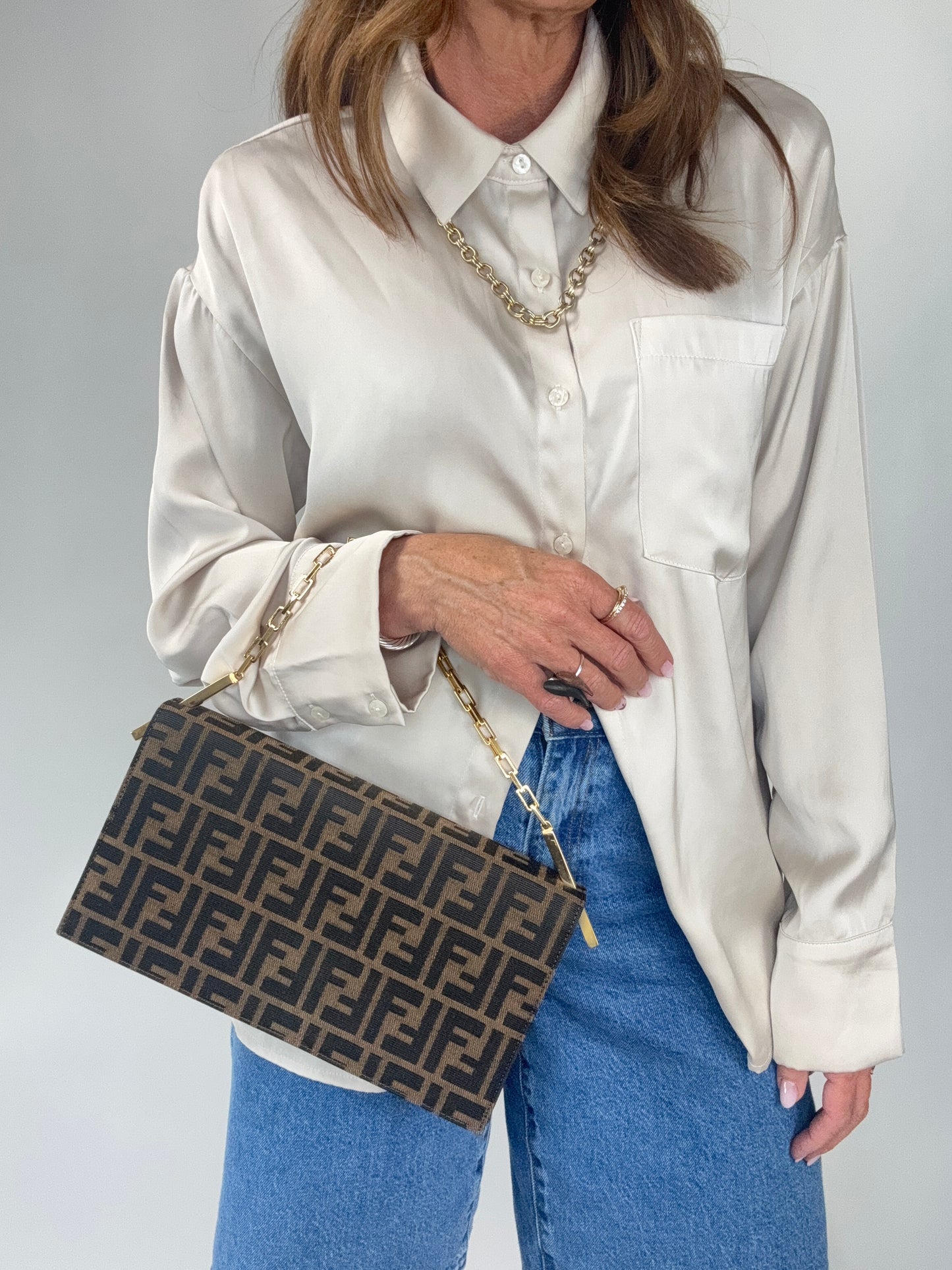 Fendi Zucca Rare Spalmati Tabacco Bag