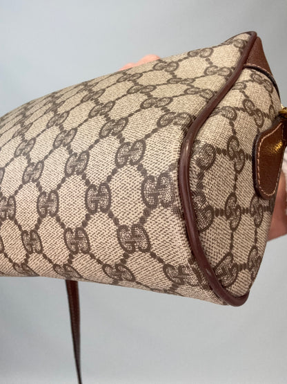 Gucci Sherry Line Supreme Crossbody- Vintage Brown