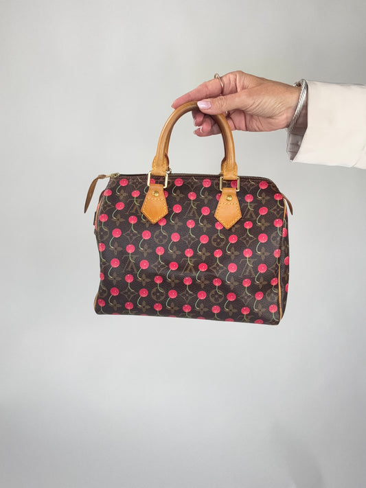 Louis Vuitton Takashi Murakami Cherry Speedy 25