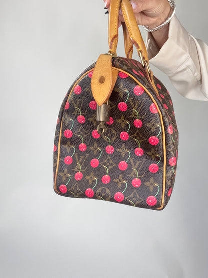 Louis Vuitton Takashi Murakami Cherry Speedy 25