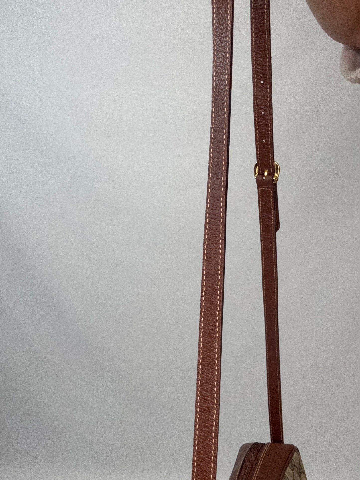 Gucci Sherry Line Supreme Crossbody- Vintage Brown