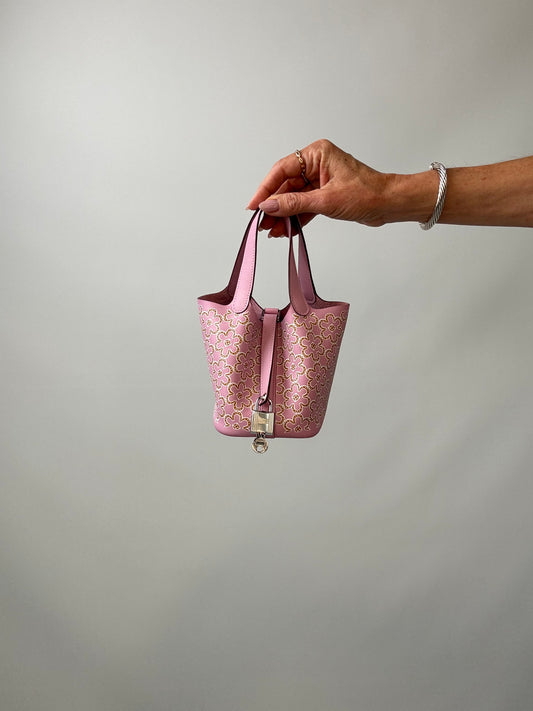 Hermès Swift Lucky Daisy Micro Picotin