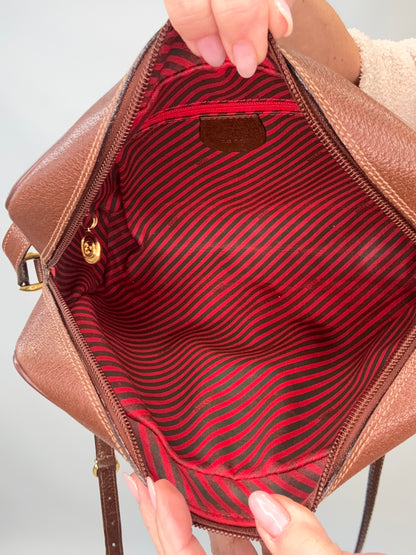Gucci Sherry Line Supreme Crossbody- Vintage Brown