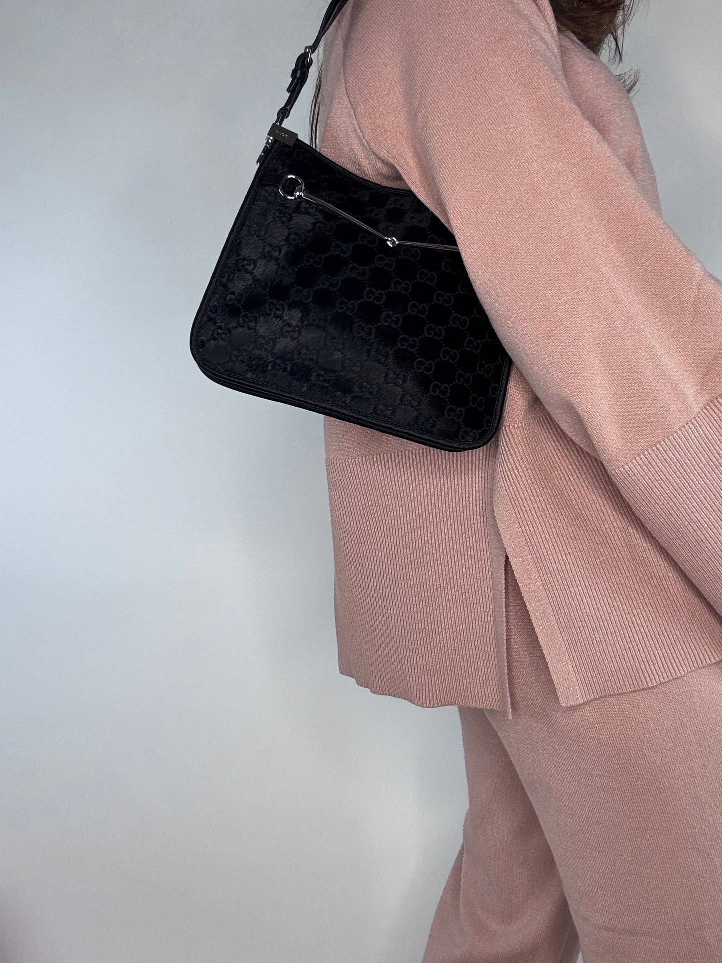 Gucci Slim Horse bit Pony Hair Bag