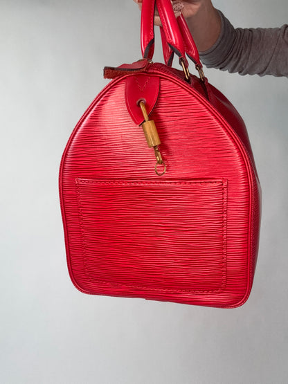 Louis Vuitton Vintage Epi Red Speedy 30