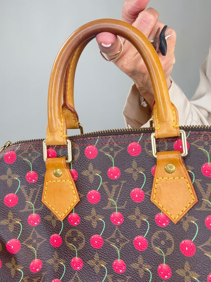 Louis Vuitton Takashi Murakami Cherry Speedy 25