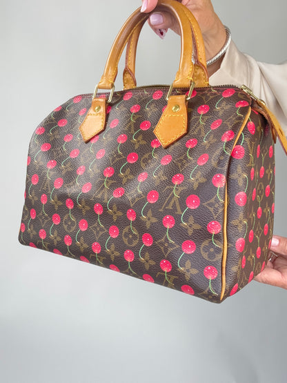 Louis Vuitton Takashi Murakami Cherry Speedy 25