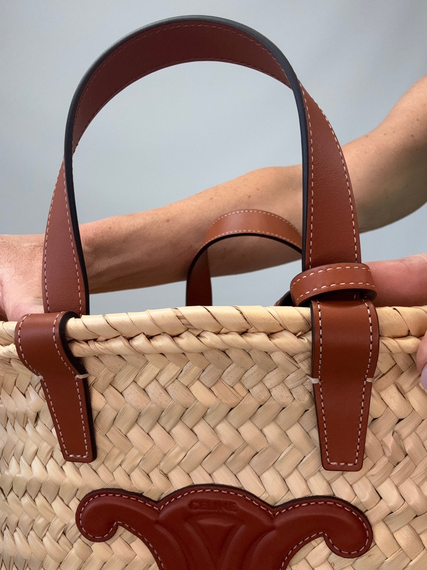 Celine Teen Palm Basket Bag