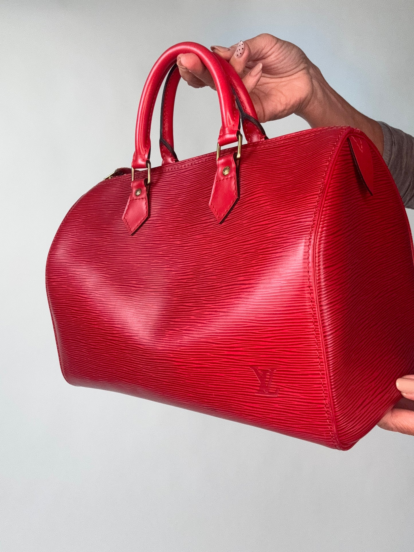 Louis Vuitton Vintage Epi Red Speedy 30