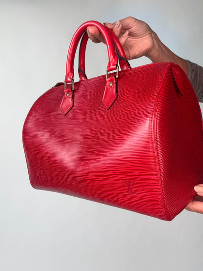 Louis Vuitton Vintage Epi Red Speedy 30