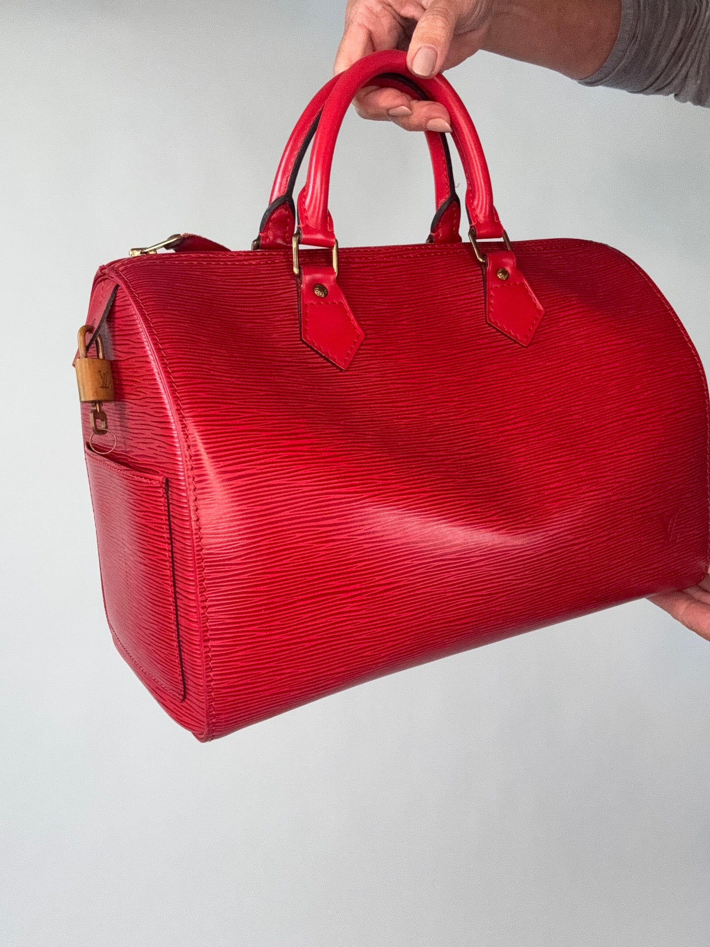 Louis Vuitton Vintage Epi Red Speedy 30