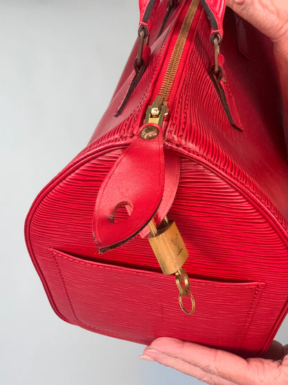 Louis Vuitton Vintage Epi Red Speedy 30