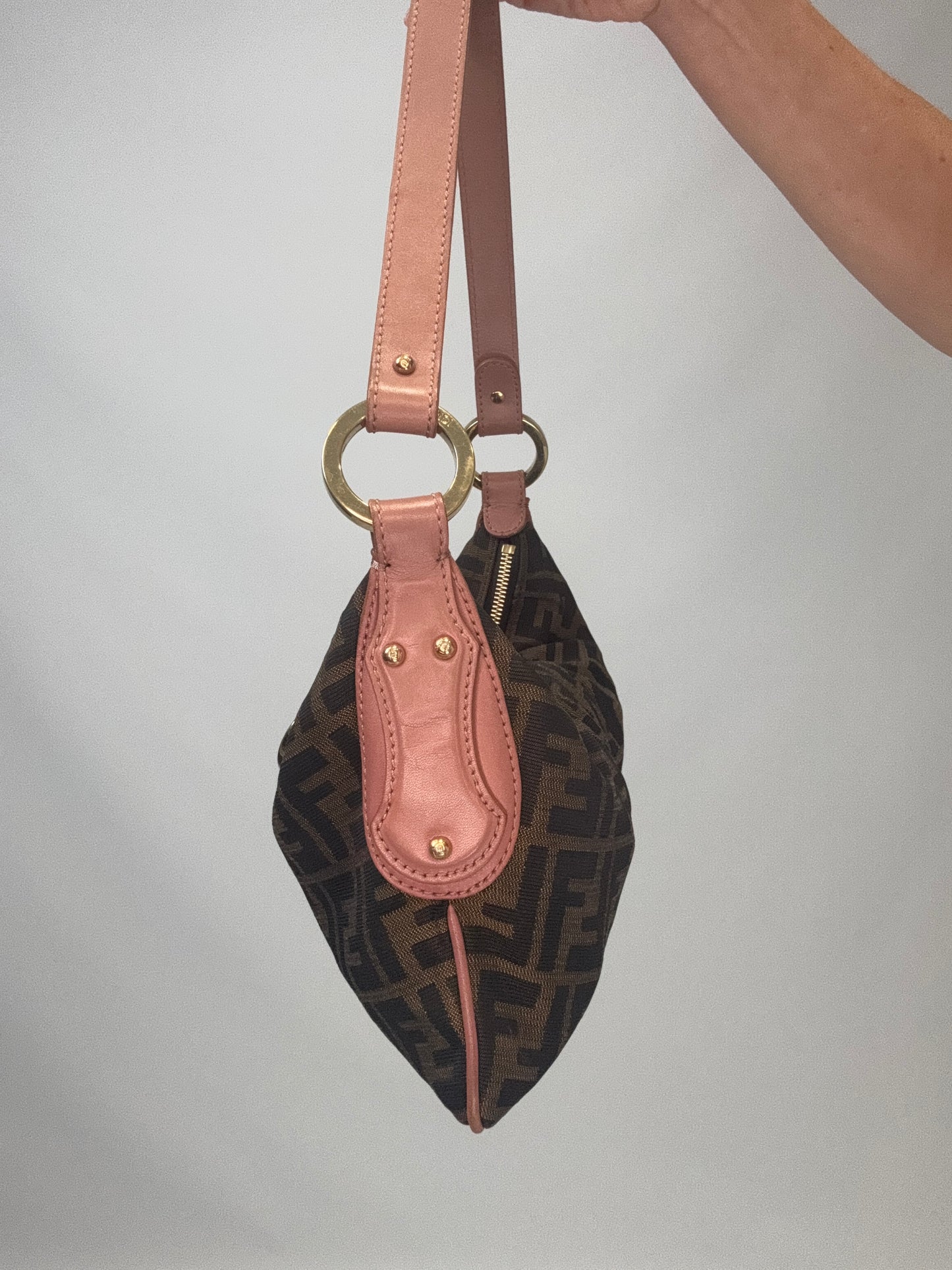 Fendi Zucca Hobo Shoulder Bag