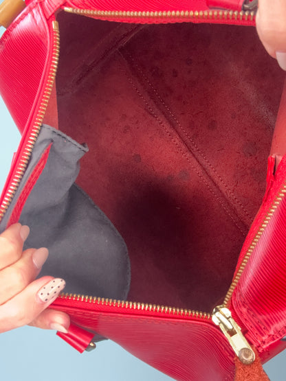 Louis Vuitton Vintage Epi Red Speedy 30