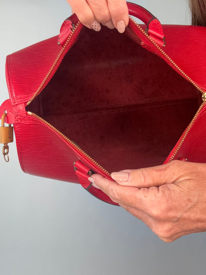 Louis Vuitton Vintage Epi Red Speedy 30
