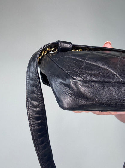 Chanel Vintage Quilted Envelope Belt Bag