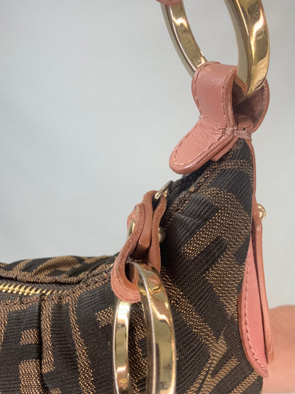 Fendi Zucca Hobo Shoulder Bag