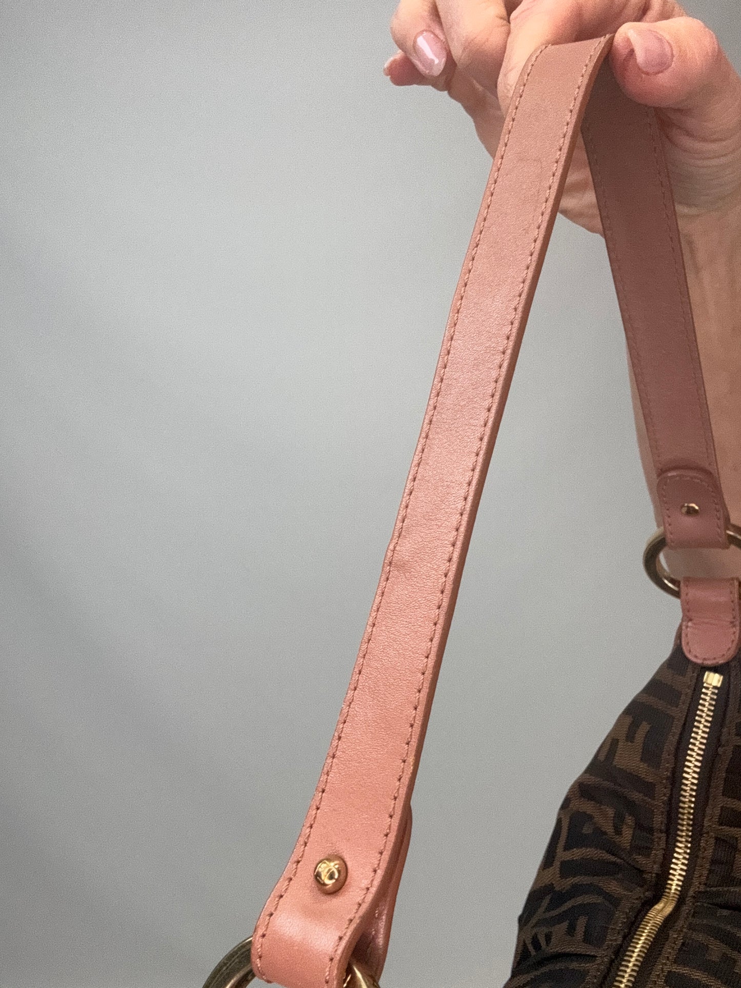 Fendi Zucca Hobo Shoulder Bag