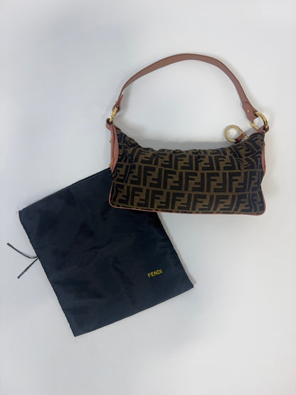 Fendi Zucca Hobo Shoulder Bag