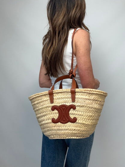 Celine Teen Palm Basket Bag