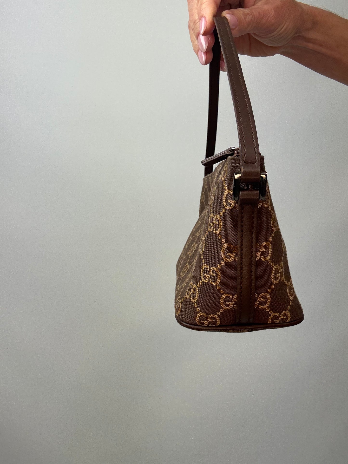 Gucci Monogram Boated Pochette