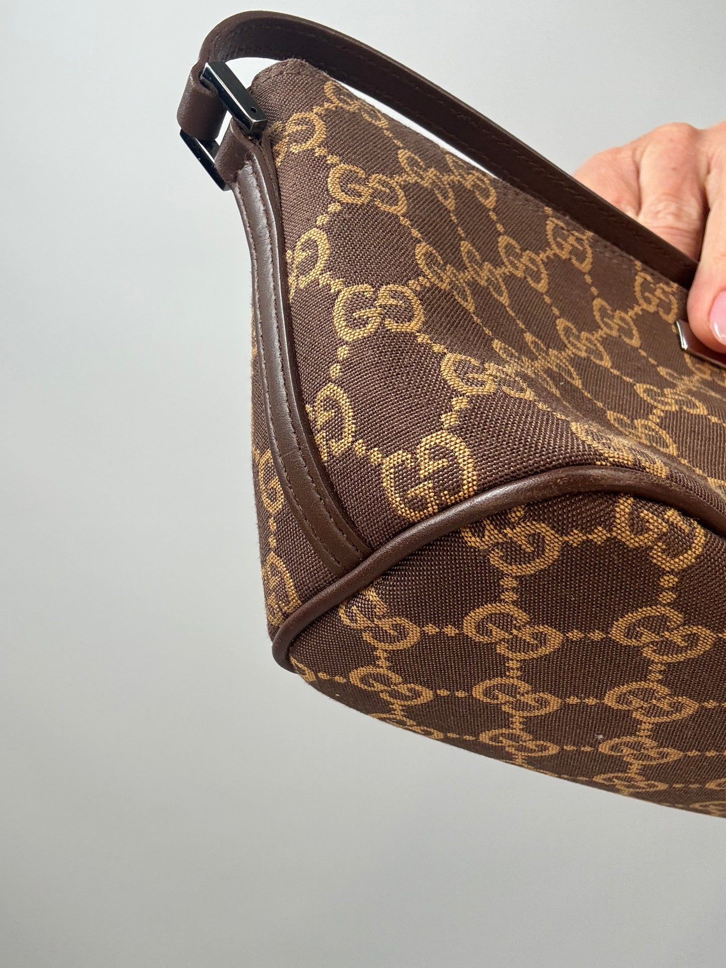 Gucci Monogram Boated Pochette