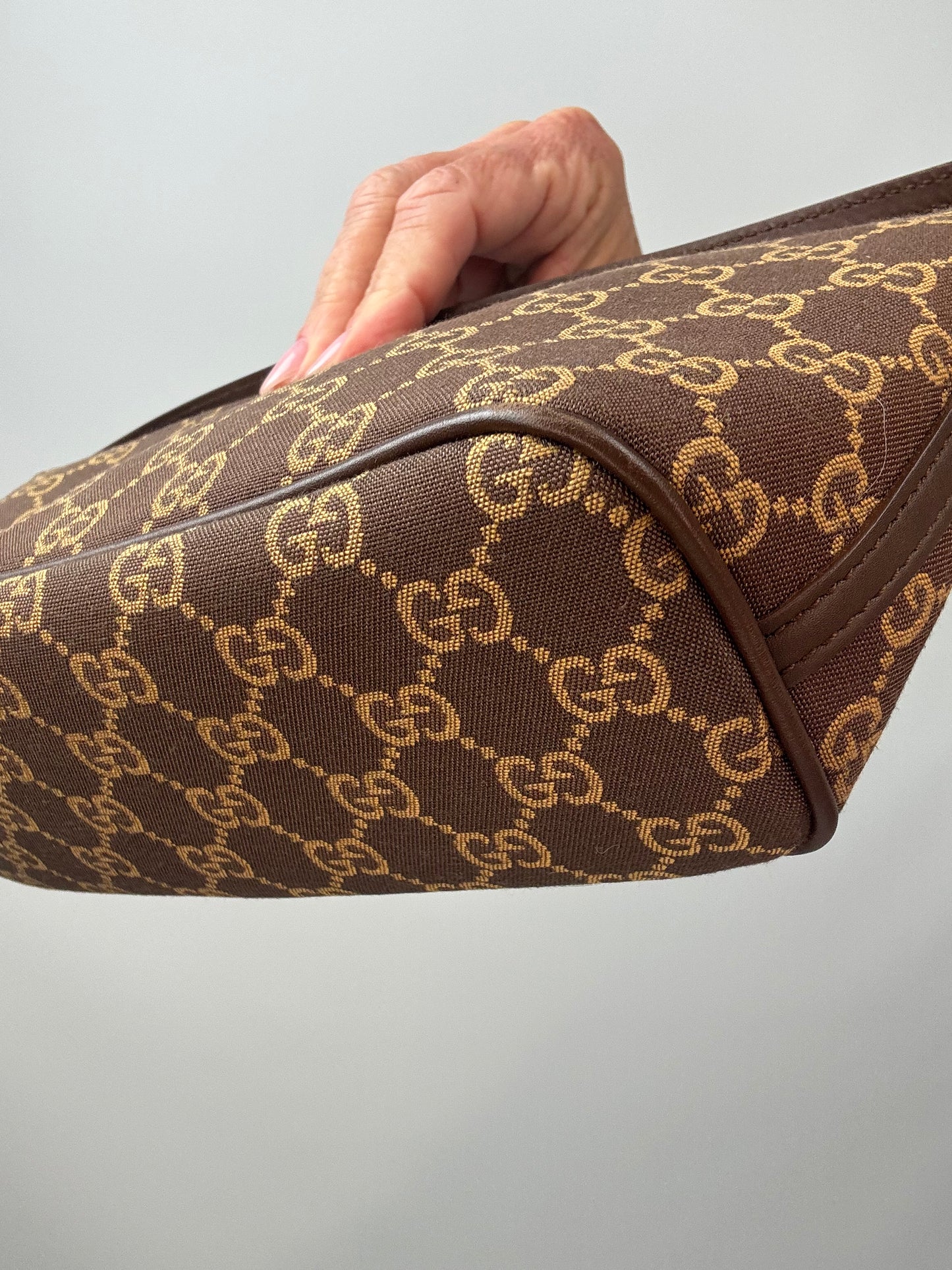 Gucci Monogram Boated Pochette
