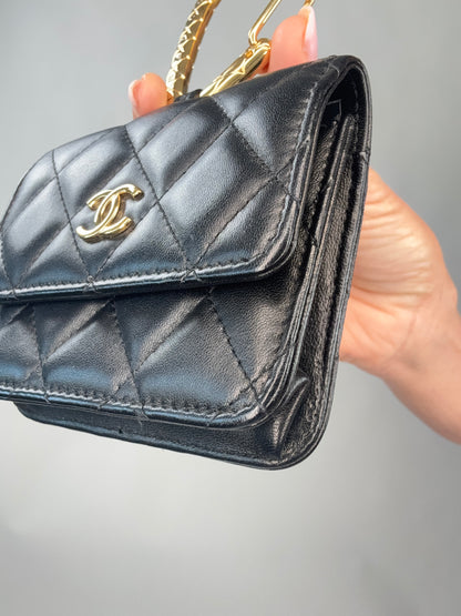 Chanel Jeweled Hook Card Case