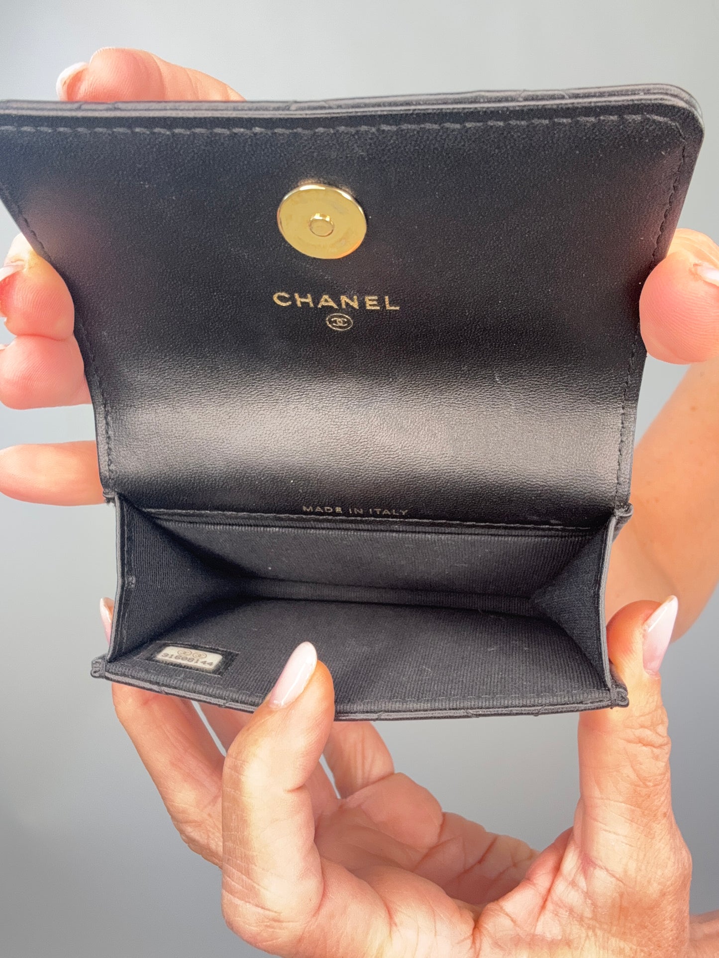 Chanel Jeweled Hook Card Case