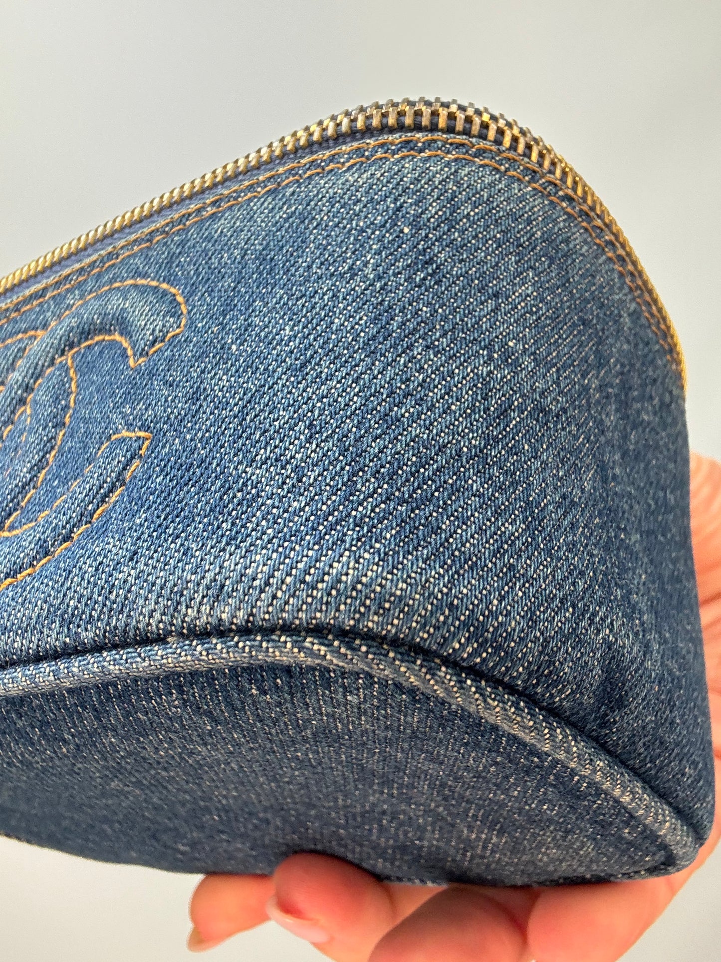 Chanel Blue Denim Vintage Mini Bag