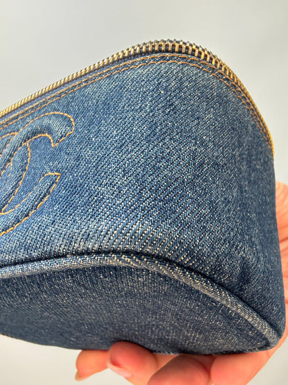 Chanel Blue Denim Vintage Mini Bag