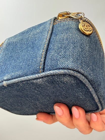 Chanel Blue Denim Vintage Mini Bag